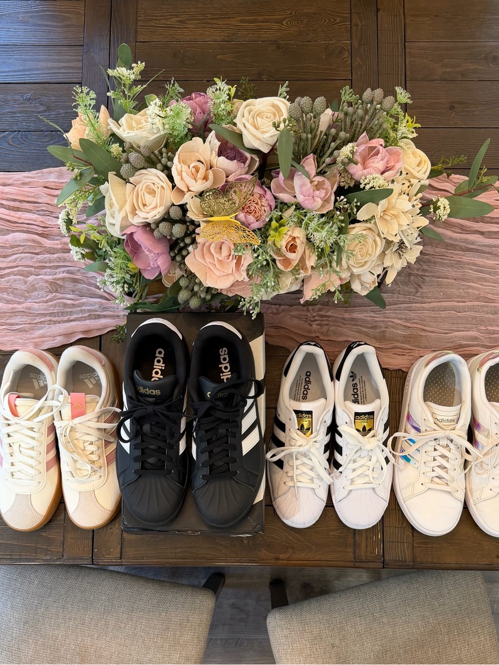 Bundle - lot of 4 pairs of adidas shoes size 9